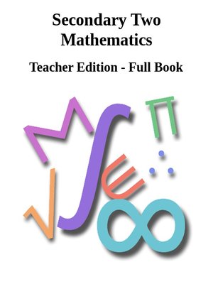 cover image of Secondary II Mathematics - Teacher Notes